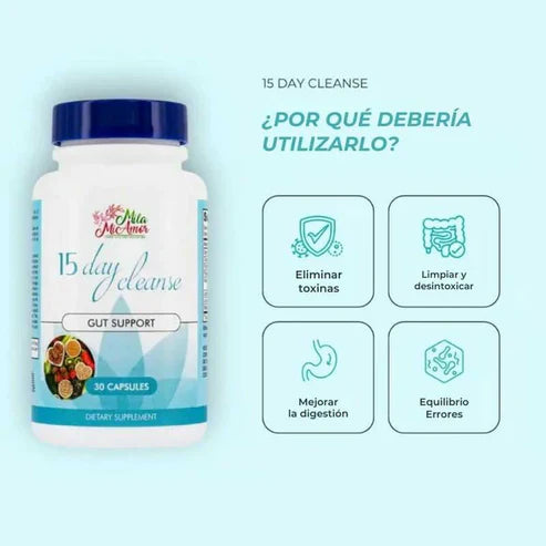 COMPRE 1 LLEVA 2 - 15 Day Cleanse-Limpieza de 15 Dias™✅ + 🎁 Recetario Como cuidar La Limpieza