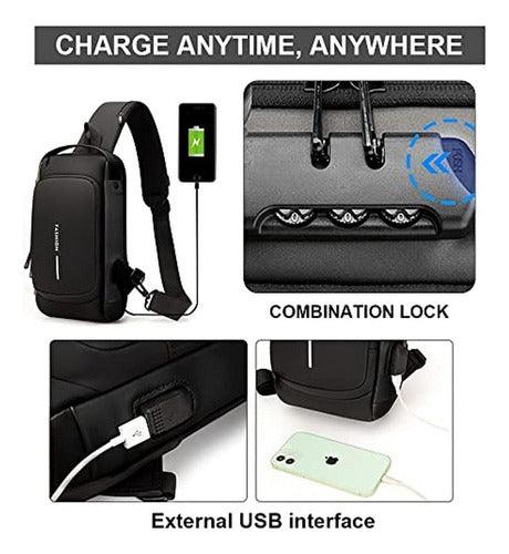 Bolso De Hombro Antirrobo Con Carga Usb - Mercado Andino