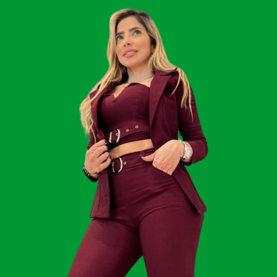 Conjunto de 3 Piezas para Mujer - Elegancia y Versatilidad en Colores Vibrantes - Mercado Andino