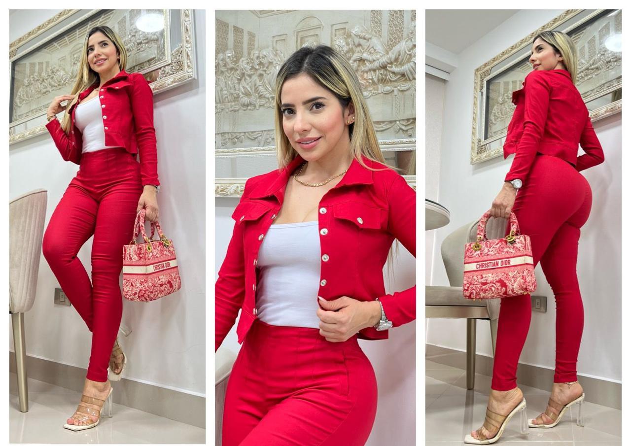 Conjunto formal 3 piezas chaqueta 2091 - Mercado Andino