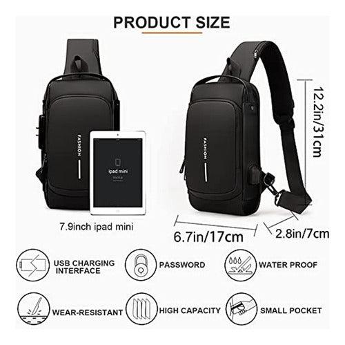 Bolso De Hombro Antirrobo Con Carga Usb - Mercado Andino