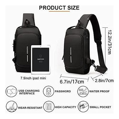 Bolso De Hombro Antirrobo Con Carga Usb - Mercado Andino