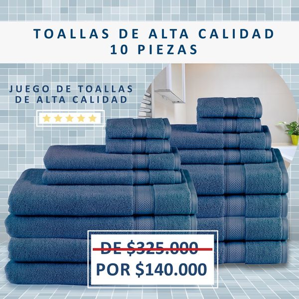 JUEGO TOALLAS TURCAS - Compra 1 Llévate 10 🎁✅