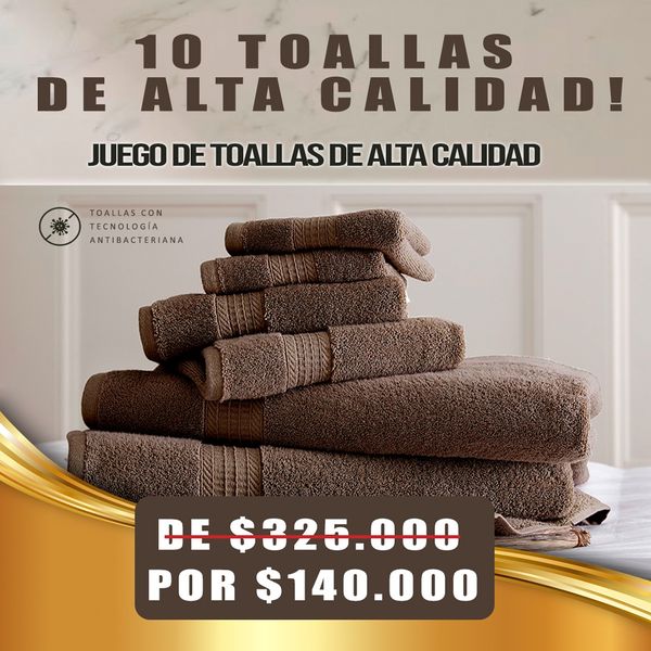 JUEGO TOALLAS TURCAS - Compra 1 Llévate 10 🎁✅