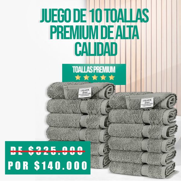 JUEGO TOALLAS TURCAS - Compra 1 Llévate 10 🎁✅