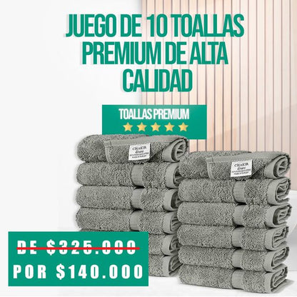 JUEGO TOALLAS TURCAS - Compra 1 Llévate 10 🎁✅