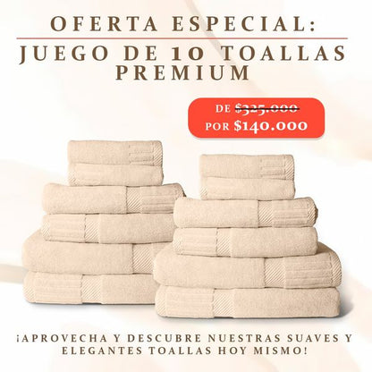 JUEGO TOALLAS TURCAS - Compra 1 Llévate 10 🎁✅