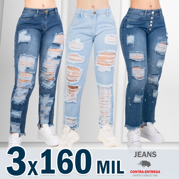 Kit de Jeans de Lujo Nivel 3 – Ultraresistentes, Moldeador y Estilizador ✨ COMPRA 1 LLÉVATE 3 SOLO HOY HASTA 23:59!!!