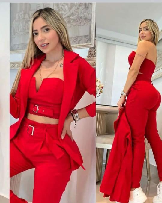 Conjunto de 3 Piezas para Mujer - Elegancia y Versatilidad en Colores Vibrantes - Mercado Andino