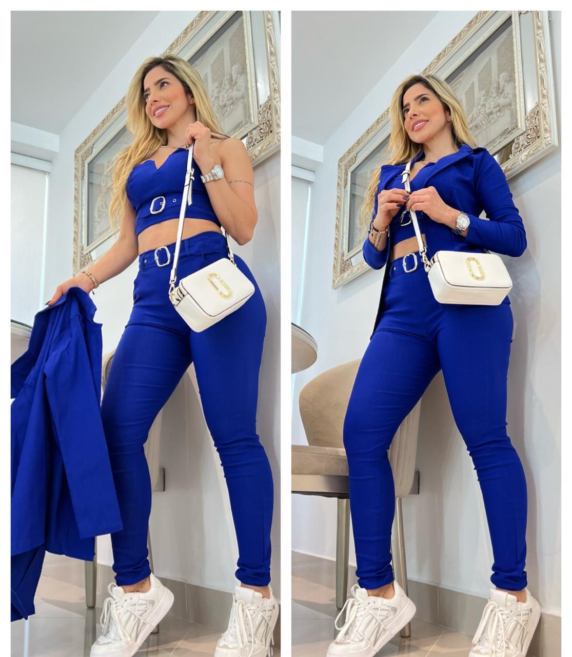 Conjunto de 3 Piezas para Mujer - Elegancia y Versatilidad en Colores Vibrantes - Mercado Andino
