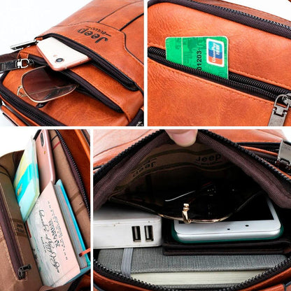 Bolsa de Couro Jeep Prime + Carteira de Brinde - Mercado Andino