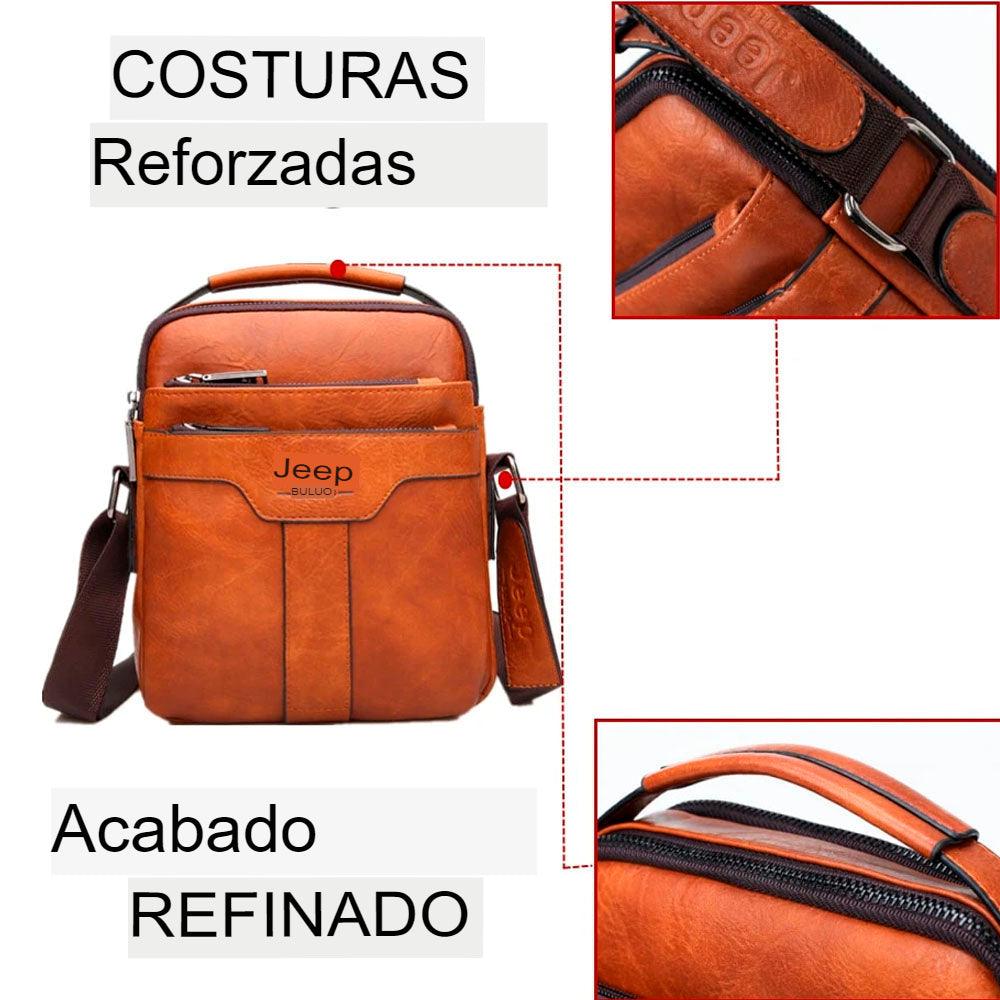 Bolso de Cuero Jeep Prime + Billetera de Regalo