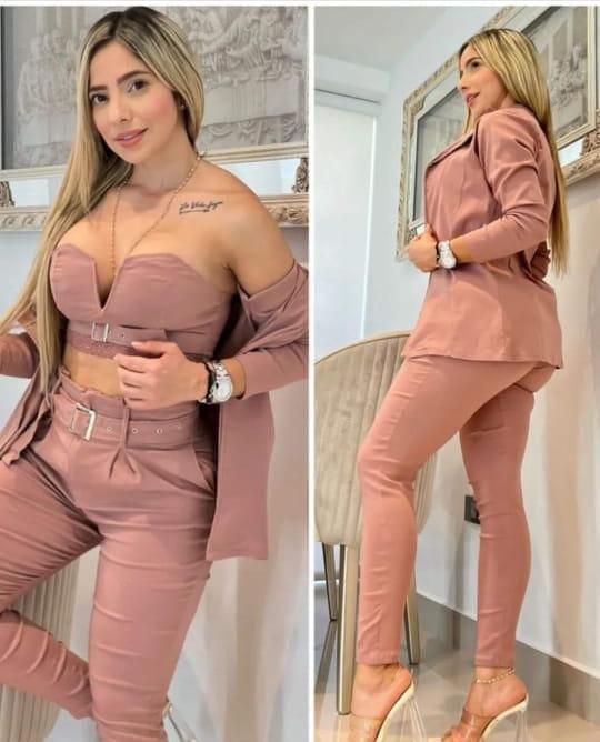 Conjunto de 3 Piezas para Mujer - Elegancia y Versatilidad en Colores Vibrantes - Mercado Andino