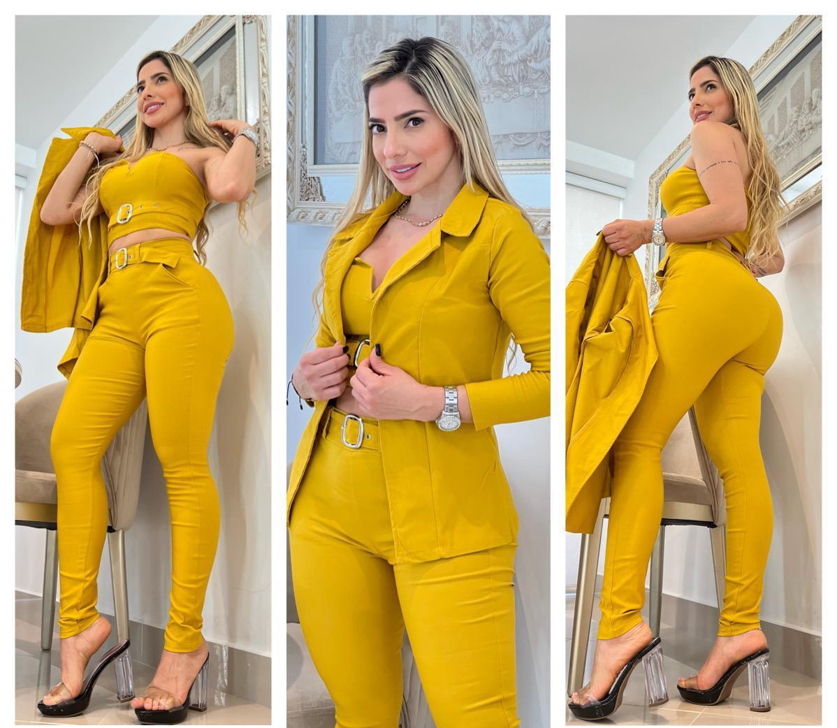 Conjunto de 3 Piezas para Mujer - Elegancia y Versatilidad en Colores Vibrantes - Mercado Andino
