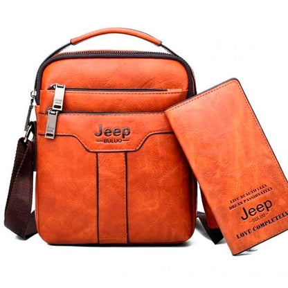 Bolsa de Couro Jeep Prime + Carteira de Brinde - Mercado Andino